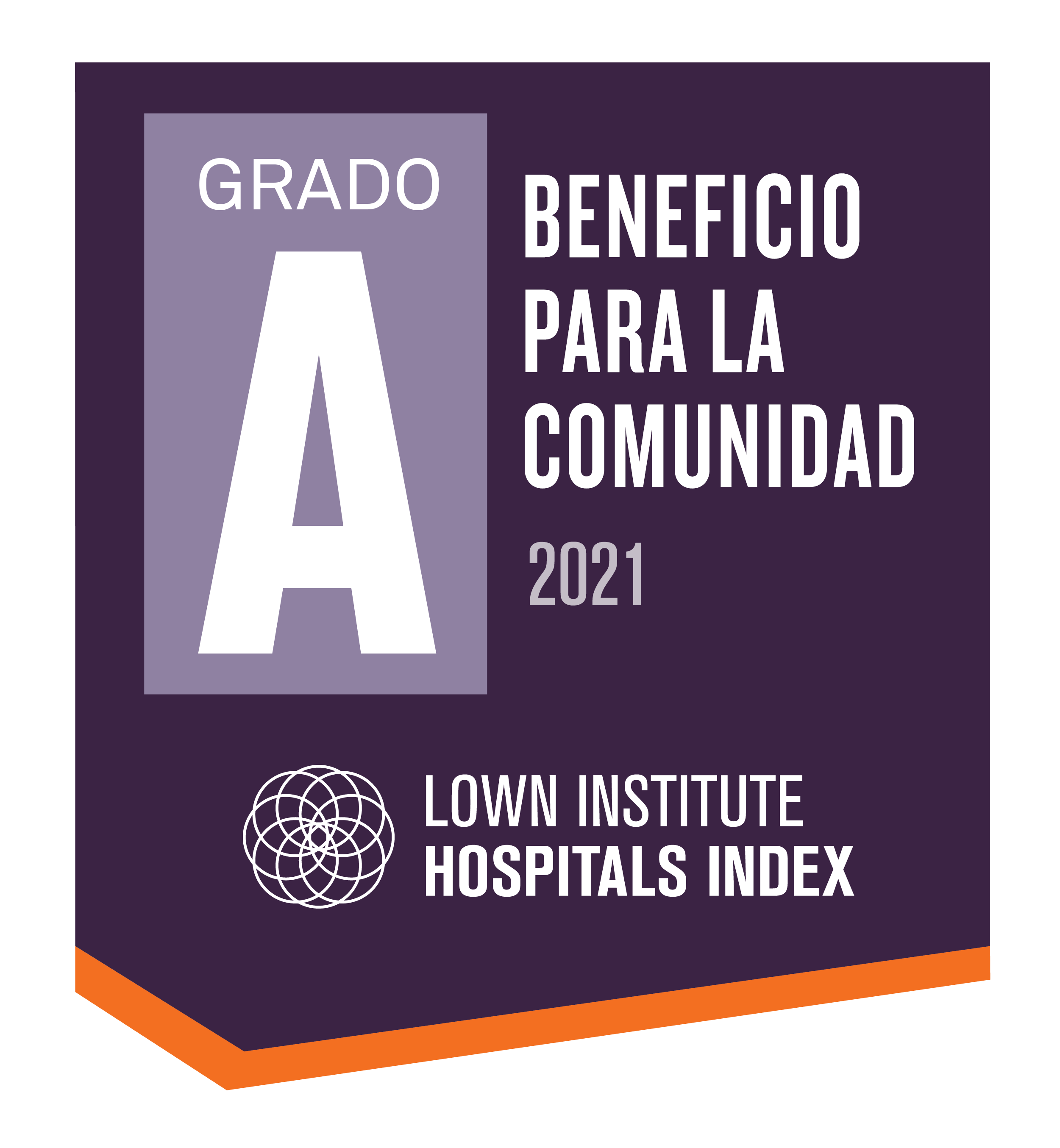 2021 Lown Institute - "A" en beneficios para la comunidad