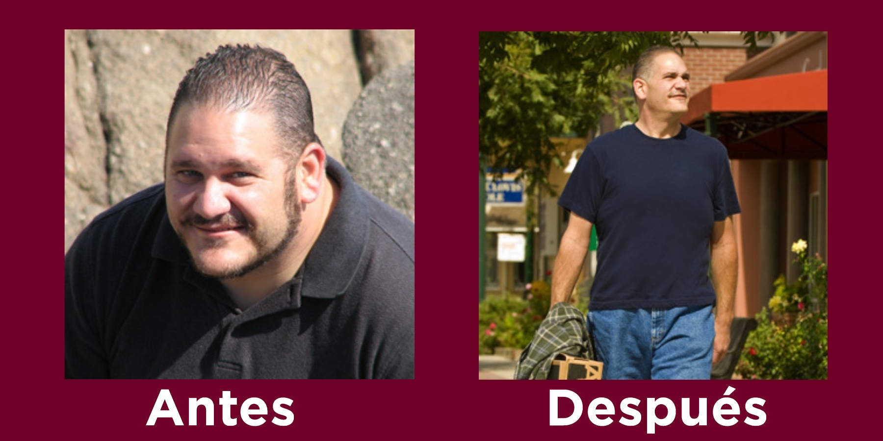Fotos del antes y después de Peter